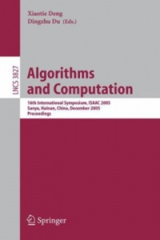 Book Algorithms and Computation Xiaotie Deng