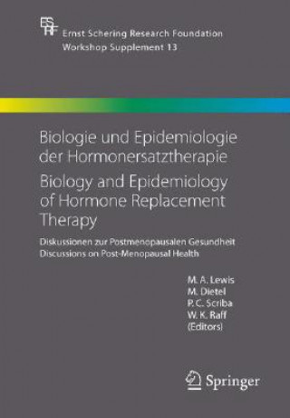 Książka Biologie und Epidemiologie der Hormonersatztherapiebiology and Epidemiology of Hormone Replacement Therapy M. A. Lewis