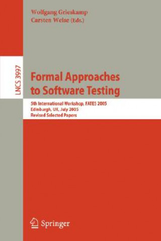 Book Formal Approaches to Software Testing Wolfgang Grieskamp