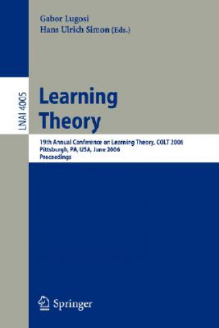 Книга Learning Theory Hans Ulrich Simon