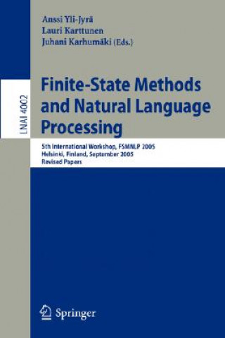 Book Finite-State Methods and Natural Language Processing Anssi Yli-Jyrä