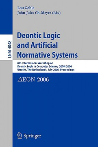 Książka Deontic Logic and Artificial Normative Systems Lou Goble