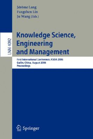 Kniha Knowledge Science, Engineering and Management Jérôme Lang