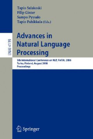 Knjiga Advances in Natural Language Processing Tapio Salakoski