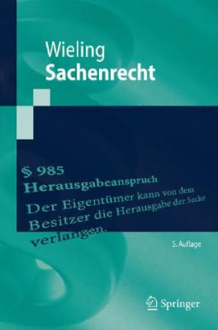 Kniha Sachenrecht Hans J. Wieling