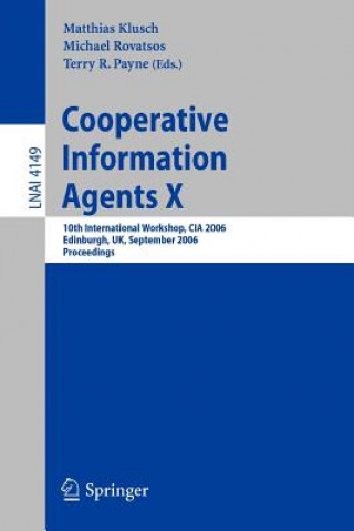 Kniha Cooperative Information Agents X Matthias Klusch