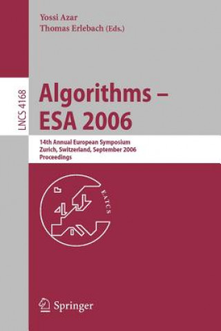 Kniha Algorithms - ESA 2006 Yossi Azar