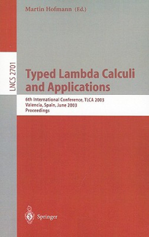 Könyv Typed Lambda Calculi and Applications Martin Hofmann
