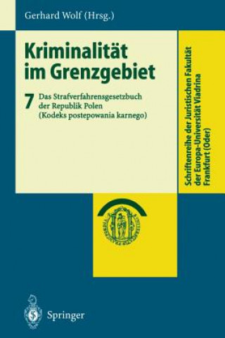 Kniha Kriminalit t Im Grenzgebiet Gerhard Wolf