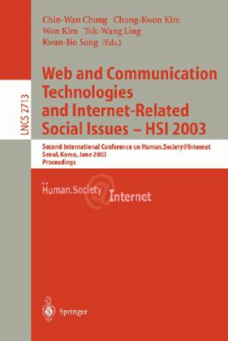 Kniha Web Communication Technologies and Internet-Related Social Issues - HSI 2003 Chin-Wan Chung