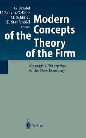 Carte Modern Concepts of the Theory of the Firm Günter Fandel