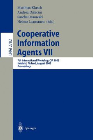 Book Cooperative Information Agents VII Matthias Klusch