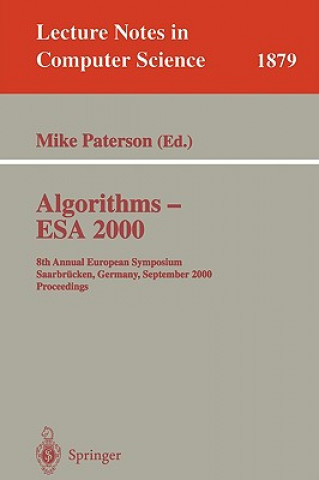 Book Algorithms - ESA 2000 Mike Paterson