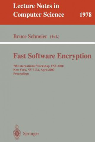 Kniha Fast Software Encryption Bruce Schneier