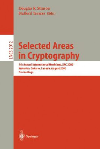 Carte Selected Areas in Cryptography Douglas R. Stinson
