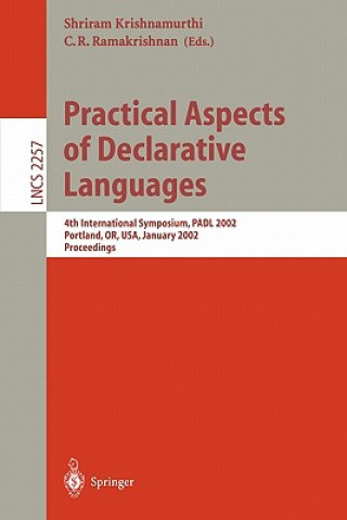 Könyv Practical Aspects of Declarative Languages Shriram Krishnamurthi