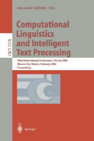 Kniha Computational Linguistics and Intelligent Text Processing Alexander Gelbukh