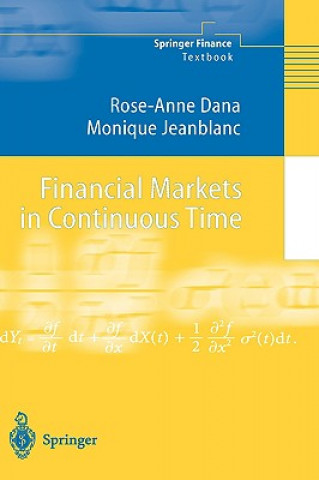 Book Financial Markets in Continuous Time Rose-Anne Dana