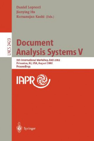 Kniha Document Analysis Systems V Daniel Lopresti