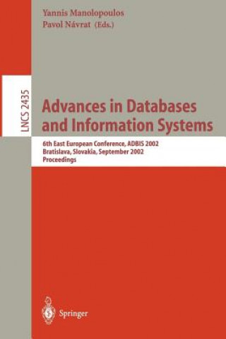 Livre Advances in Databases and Information Systems Yannis Manolopoulos