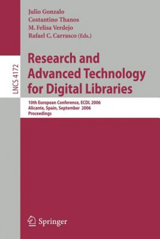 Book Research and Advanced Technology for Digital Libraries Julio Gonzalo