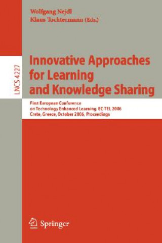 Kniha Innovative Approaches for Learning and Knowledge Sharing Wolfgang Nejdl