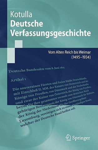 Book Einfuhrung in Die Deutsche Verfassungsgeschichte Michael Kotulla