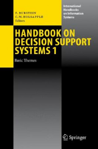 Könyv Handbook on Decision Support Systems 1 Frada Burstein