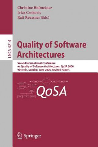 Livre Quality of Software Architectures Christine Hofmeister