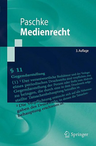 Книга Medienrecht Marian Paschke