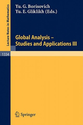 Kniha Global Analysis. Studies and Applications III Yurii G. Borisovich