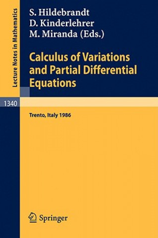 Kniha Calculus of Variations and Partial Differential Equations Stefan Hildebrandt