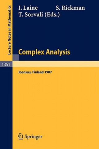 Kniha Complex Analysis Joensuu 1987 Ilpo Laine