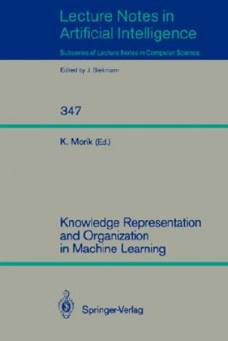 Buch Knowledge Representation and Organization in Machine Learning Katharina Morik