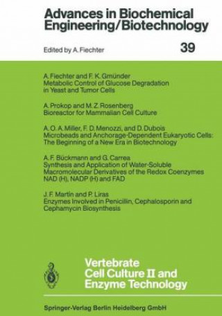 Knjiga Vertebrate Cell Culture II and Enzyme Technology A. F. Bückmann