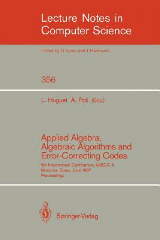 Książka Applied Algebra, Algebraic Algorithms and Error-Correcting Codes Lorenc Huguet