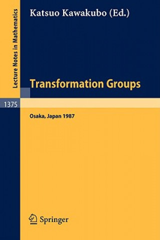 Könyv Transformation Groups Katsuo Kawakubo