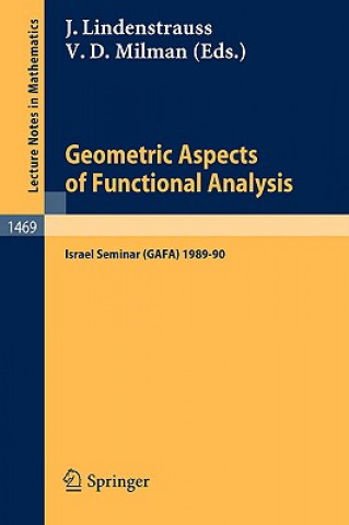 Könyv Geometric Aspects of Functional Analysis Joram Lindenstrauss