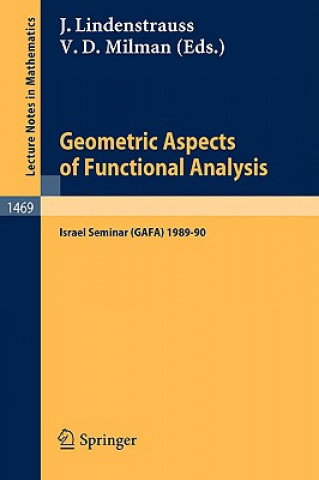 Βιβλίο Geometric Aspects of Functional Analysis Joram Lindenstrauss