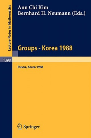 Carte Groups - Korea 1988 Ann C. Kim