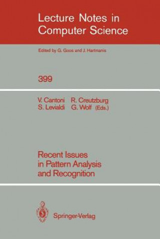 Książka Recent Issues in Pattern Analysis and Recognition Virginio Cantoni