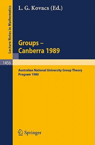 Книга Groups - Canberra 1989 L.G. Kovacs