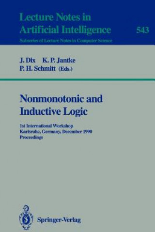 Könyv Nonmonotonic and Inductive Logic Jürgen Dix