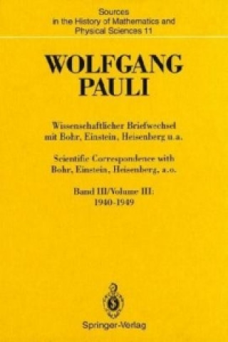 Carte Wolfgang Pauli : Scientific Correspondence with Wolfgang Pauli