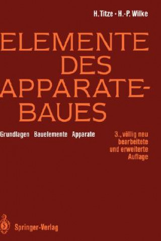 Knjiga Elemente Des Apparatebaues Hubert Titze