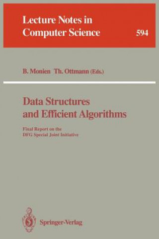 Könyv Data Structures and Efficient Algorithms Burkhard Monien
