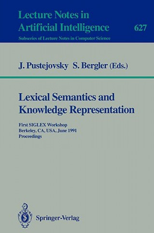 Kniha Lexical Semantics and Knowledge Representation James Pustejovsky