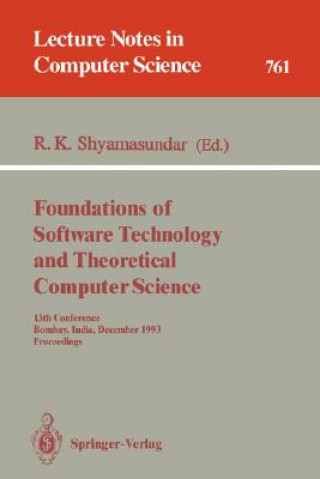 Książka Foundations of Software Technology and Theoretical Computer Science Rudrapatna K. Shyamasundar