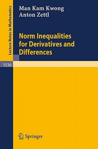 Kniha Norm Inequalities for Derivatives and Differences Man K. Kwong