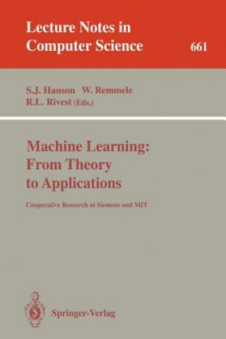 Kniha Machine Learning: From Theory to Applications Stephen J. Hanson